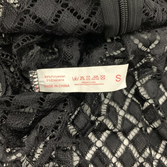 Salt and Lace Intimates Love Me In Black Lace Bodysuit Small - Picture 11 of 13